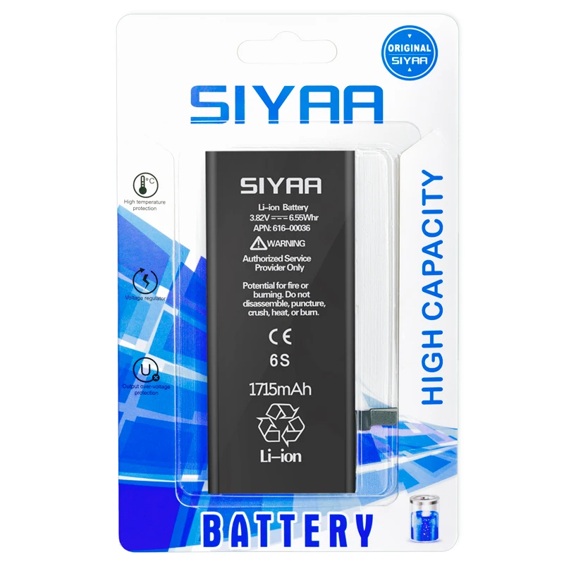 SIYAA для iPhone6S батарея Apple iPhone 6 S Замена оригинальной батареей большой емкости 1715