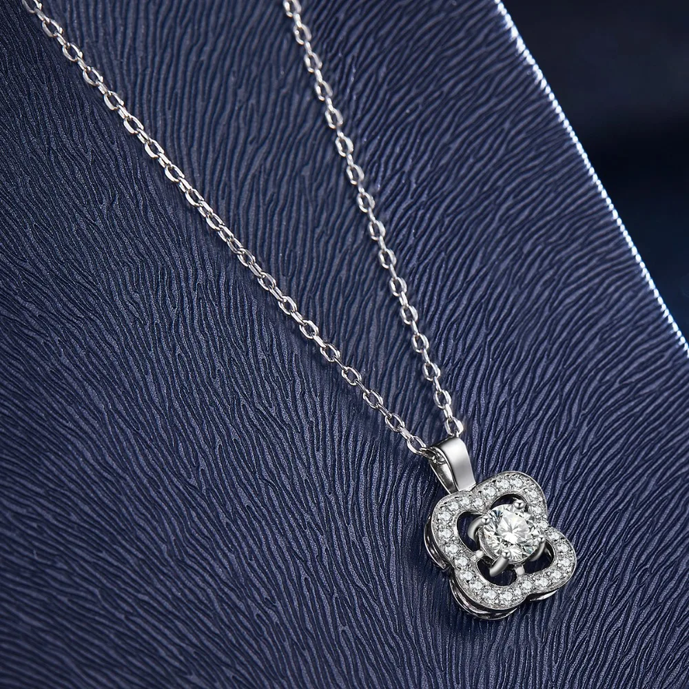 Трендовая женская подвеска из серебра 925 пробы с кристаллами и стразами ожерелье