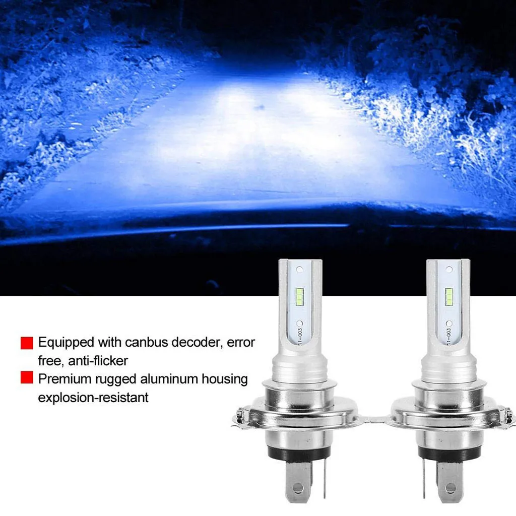 Новый H4 мотоцикл Led головной светильник Светодиодная лампа 4 Вт ± 0 5 w Csp y11 синий 8000k