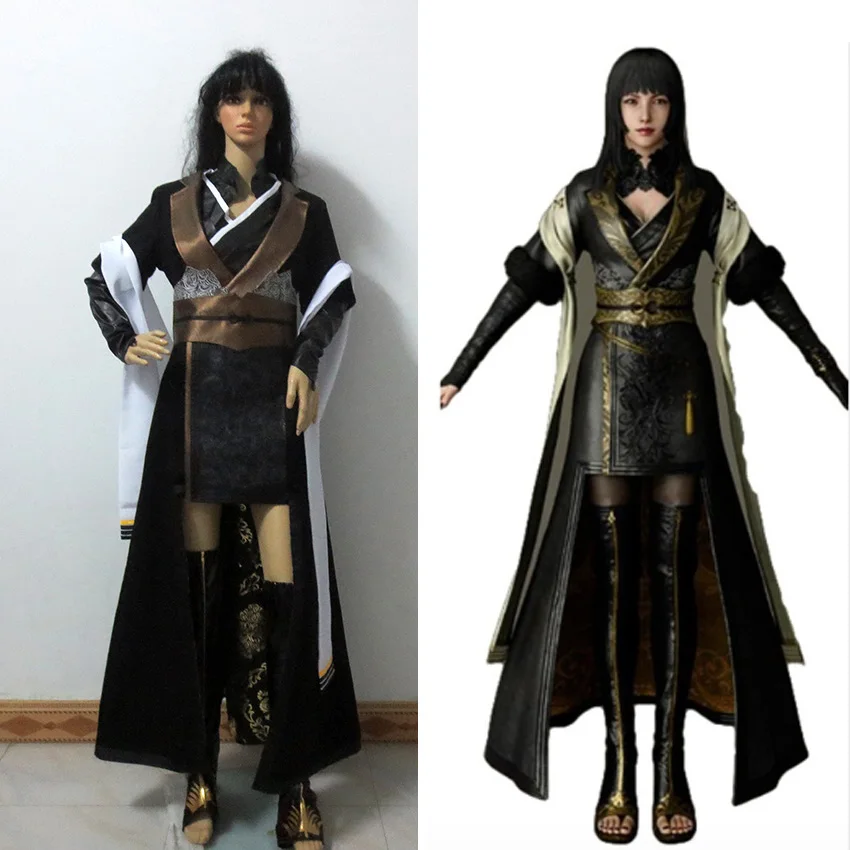 

Костюм для косплея фанаты XV Gentiana FF15 женское платье костюм на Хэллоуин изготовленный на заказ любой размер