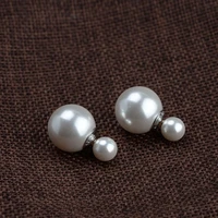 pearl has earrings wholesale woman contracted and fashionable europe and the united states style ball studs of tremella