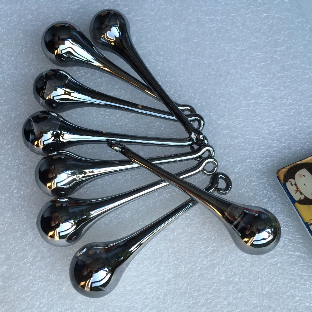 10pcs/Lot Black 20x80mm Raindrop Pendant Chandelier Parts Crystal Glass Prism Hanging Home Decoration Business Party | Лампы и