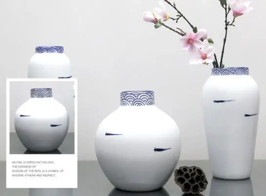 Фото Creative ornaments simple modern Home Furnishing crafts ceramic vases flower Figurines & Miniatures Creative ornaments simple modern Home Furnishing crafts ceramic vases flower Figurines & Miniatures