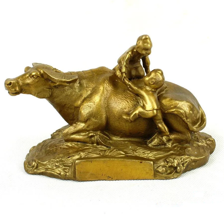 

of pure copper cattle energy-saving copper ornaments Songzi Wang Tintin ornaments financial prosperity copper cattleroom Art