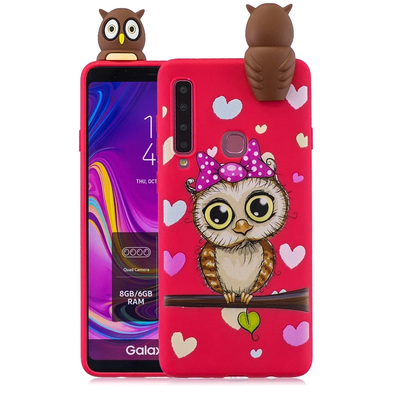 10 Etui для samsung A7 чехол Galaxy A9 чехол 3D, панда, единорог, силиконовые крышки для samsung Galaxy A7 A9 A8 A6 плюс A3 A5 чехол - Цвет: 10