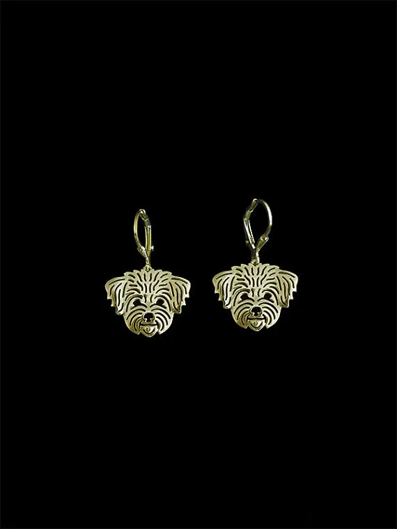 

Trendy cute Lhasa Apso drop earrings gold silver plated earrings women fashion jewelry from india bridal earing