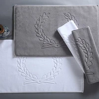 white grey cotton hotel home flool towel bathroom carpet absorbent non slip bath mat step foot pad toilet rugs 45755080cm