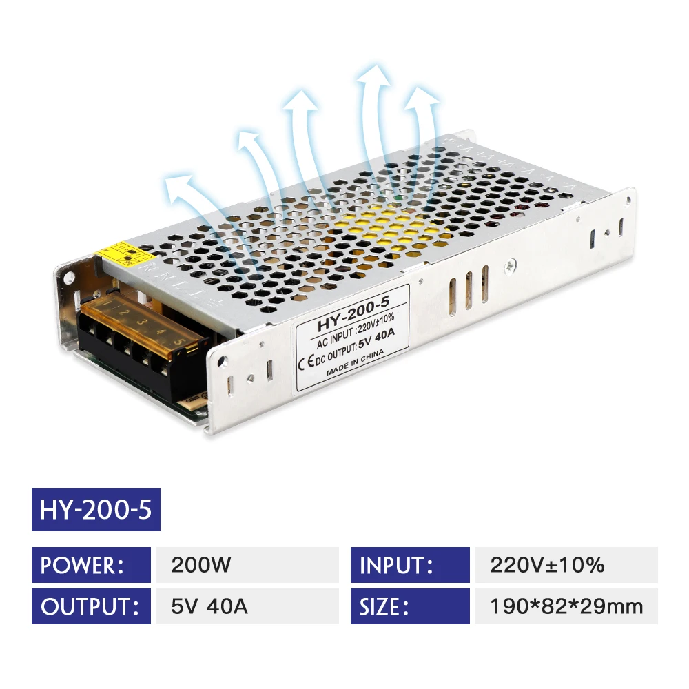 Ультратонкий источник светодиодный для светодиодных лент 5 в постоянного тока