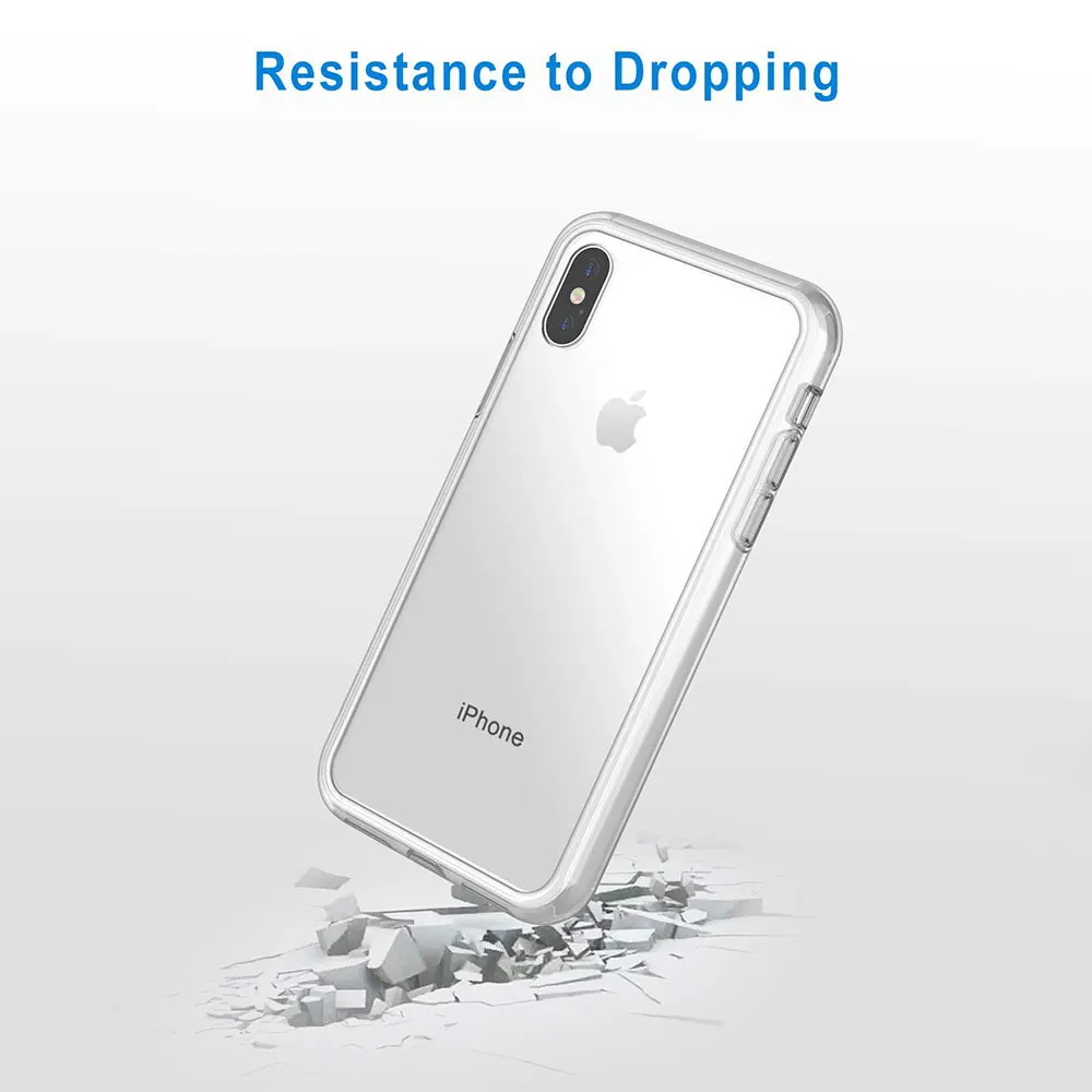 Ascromy чехол для Apple iPhone XS Max прозрачный силиконовый бампер XR X S 7 Plus 8 6 6S 5 5S SE