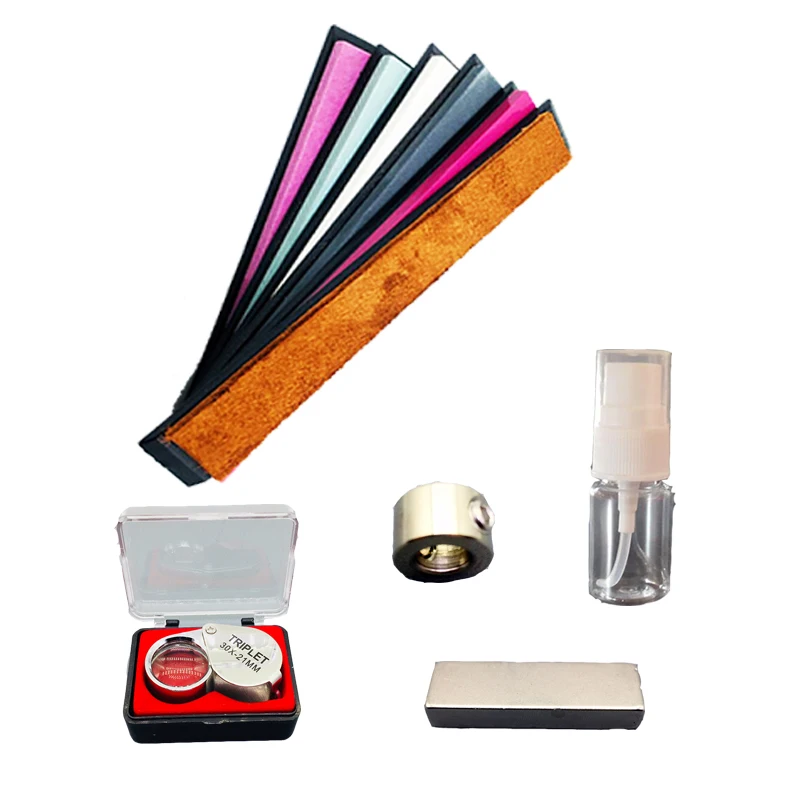 точилка для ножей Край Apex Ножи Уэтстон набор с кожа + Лупа магнит Заточка система