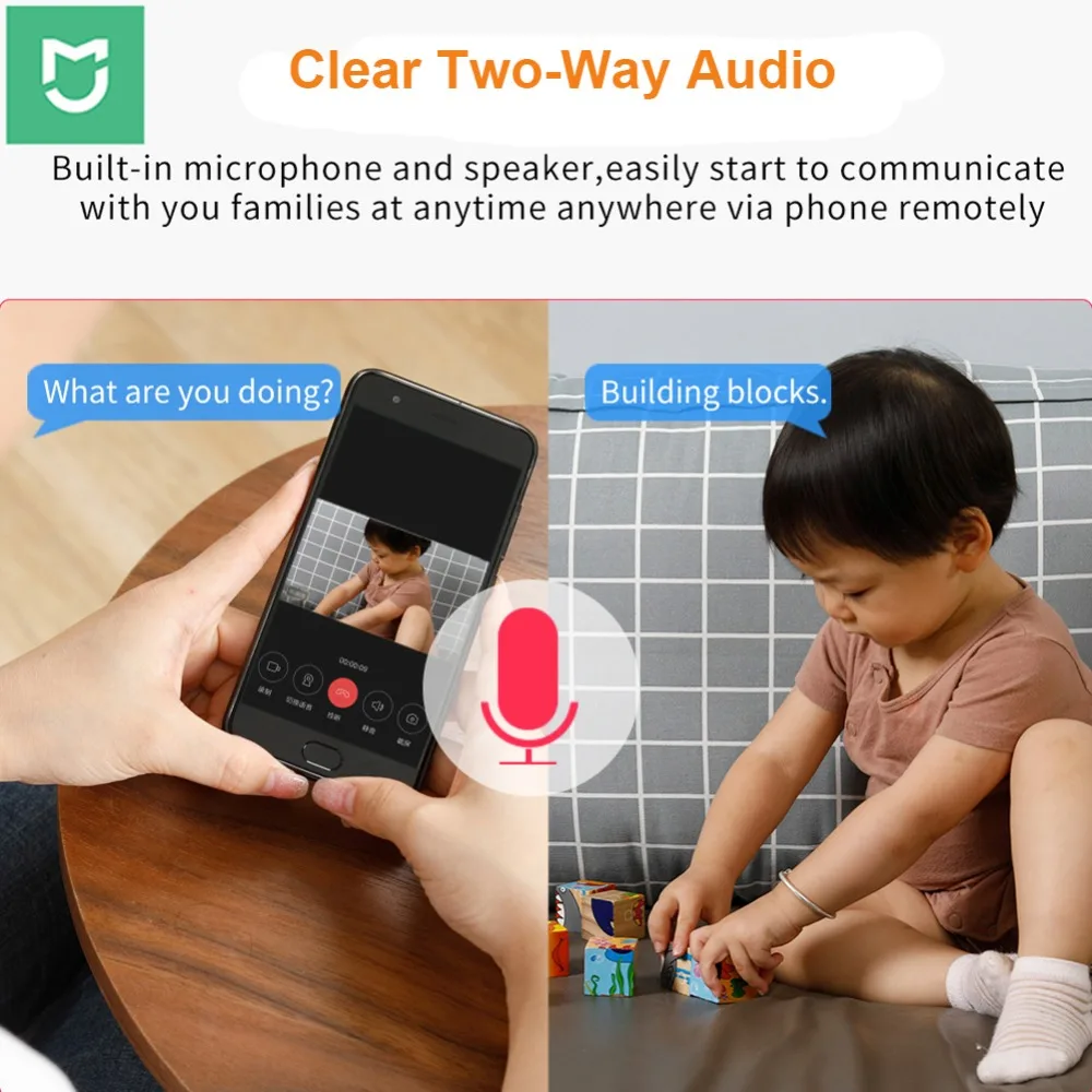 Xiaomi IMI Smart camera HD 1080P ip-камера 360 градусов ночного видения для умного дома с дистанционным управлением камера безопасности