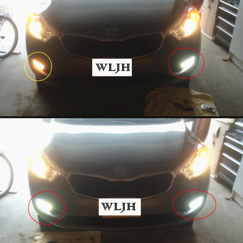 WLJH 2x12 В 24 В 30 В 30 Вт Led H4 H7 H8 9005 9006 вел чип авто мотоцикл DRL вождения лампы противотуманные лампы