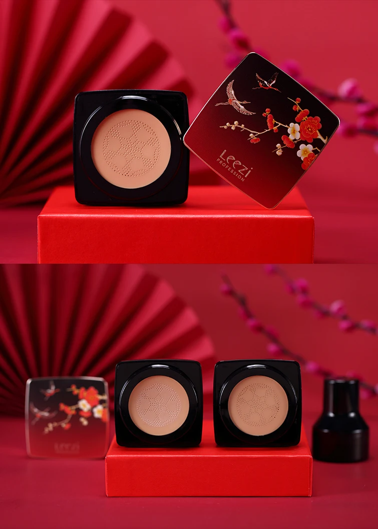 LEEZI air cushion BB крем с кистью в виде гриба 2 цвета яркий натуральный цвет водонепроницаемая основа консилер LZ013