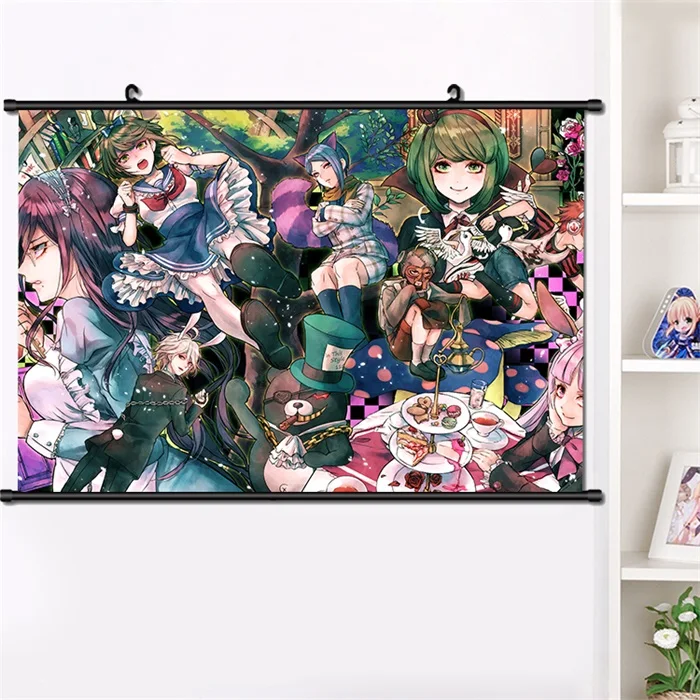 F Аниме Danganronpa V3 ouma kokichi Nanami ChiaKi настенный Свиток Плакат манга настенные подвесные плакаты модное украшение дома 40*60 см - Цвет: F