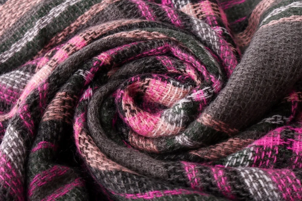 [Lakysilk] модный брендовый шарф в клетку для женщин, Кашемировое Одеяло Унисекс из пашмины, квадратные Дизайнерские шарфы, теплые зимние шали и обертывания