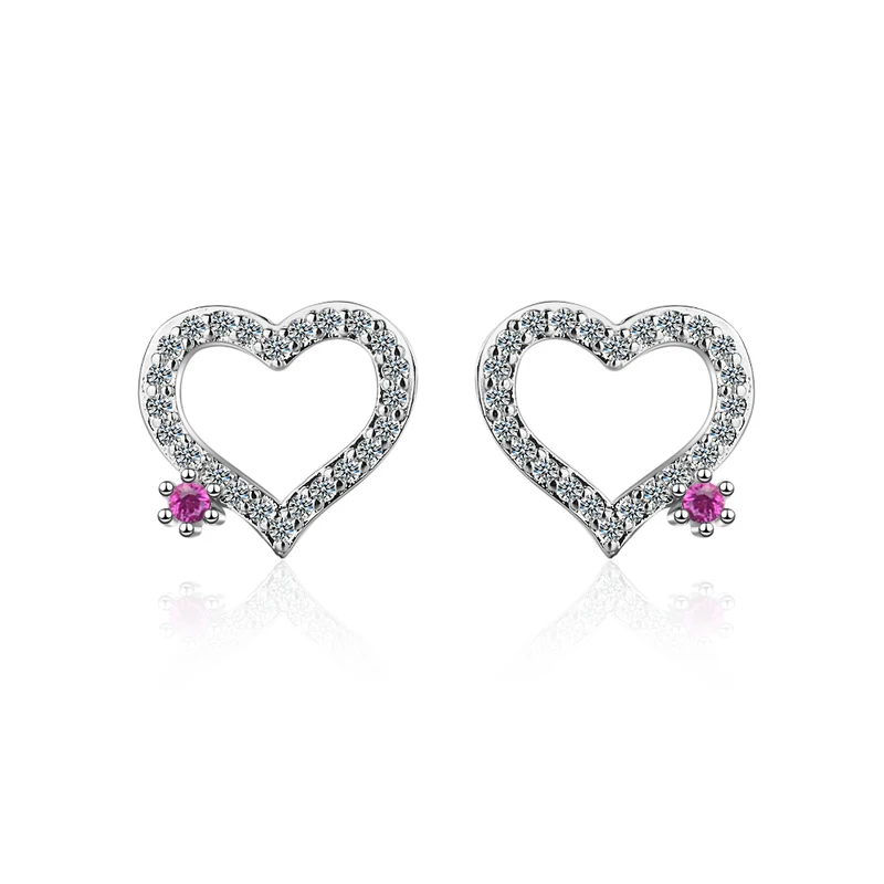 

Роскошные серьги-гвоздики Everoyal с кристаллами в форме сердца для девушек ювелирные изделия Модные посеребренные серьги для женщин аксессуа...