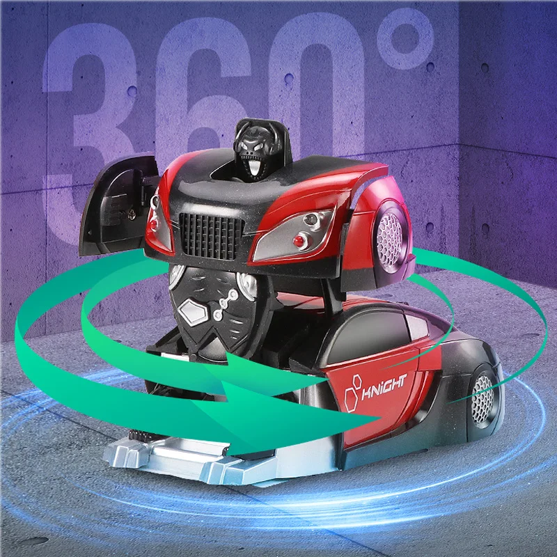 2In1RC автомобиль пульт дистанционного управления автомобиль трюк Трансформация Робот деформация пульт дистанционного управления антигравитационный RC автомобиль боевые игрушки для мальчика подарок