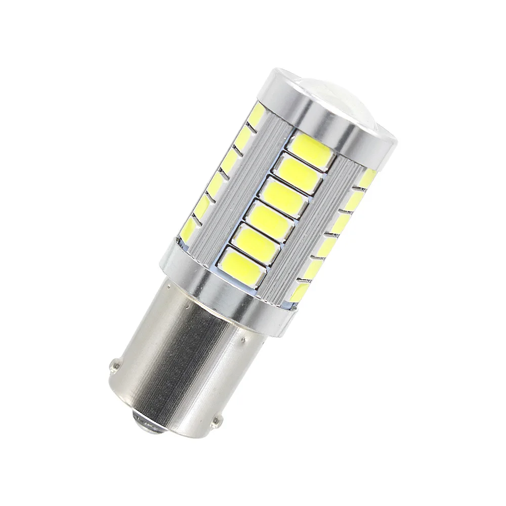 2 шт. BA15S 1156 P21W 33 SMD 5630 5730 СВЕТОДИОДНЫЙ Автомобильный тормоз светильник хвост лампы 12V Автоматический Обратный лампа габаритный фонарь светильник Белого красного и желтого цвета