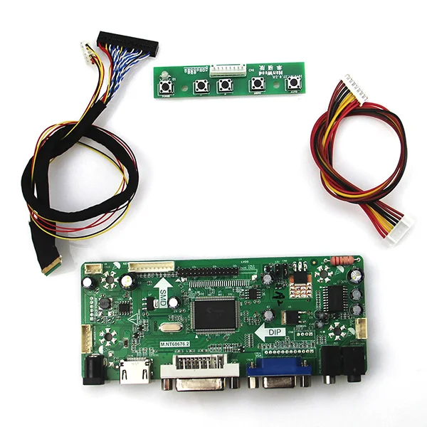 

M.NT68676 LCD/LED Controller Driver Board For N121IB-L06 (HDMI+VGA+DVI+Audio) LVDS Monitor Reuse Laptop 1280*800
