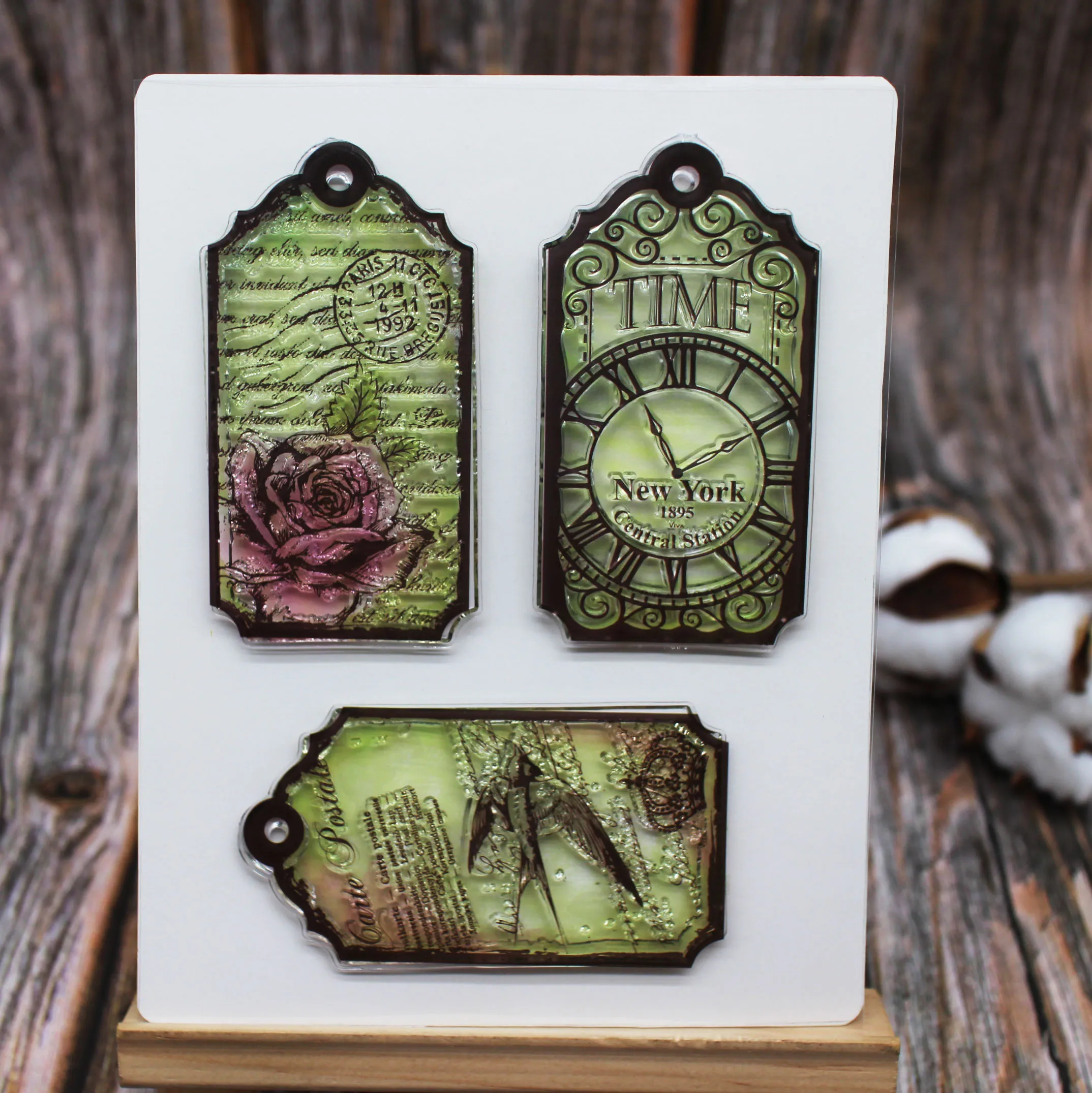 Винтажный штамп и штамп для печати, набор штампов для открыток, сшитых для скрапбукинга/аблум, фото, Декор, тиснение, бумажные карты, ремесла