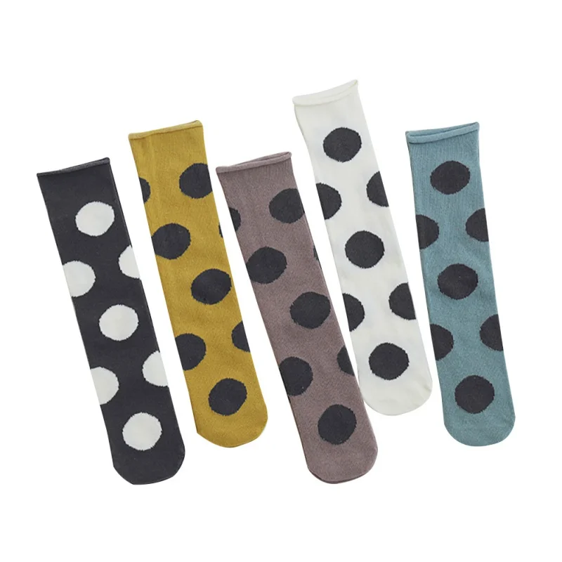 Новые хлопковые носки для детей на весну однотонные детские гольфы милые в