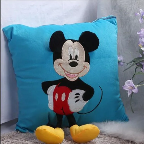 mickey 1 шт. 35 см 3D Микки Маус и Минни Маус плюшевые подушки Kawaii Микки и Минни мягкие Cusion подарки для детей - Цвет: mickey