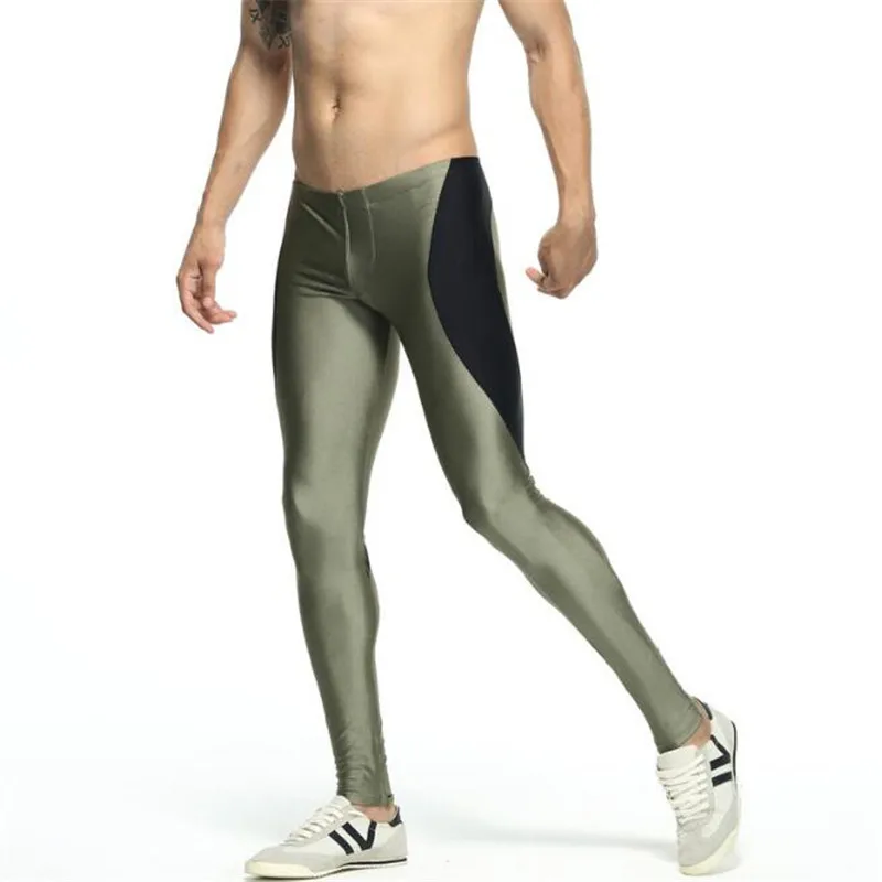 Мужские Стрейчевые узкие брюки Сексуальные облегающие длинные с низкой талией