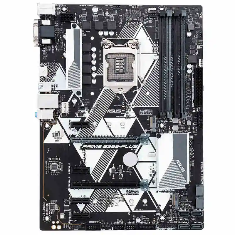 Материнская плата Asus PRIME B365-PLUS DDR4 HDMI DVI M.2 Intel B365 LGA 1151 Socket ATX Gigabit LAN и USB 3,1