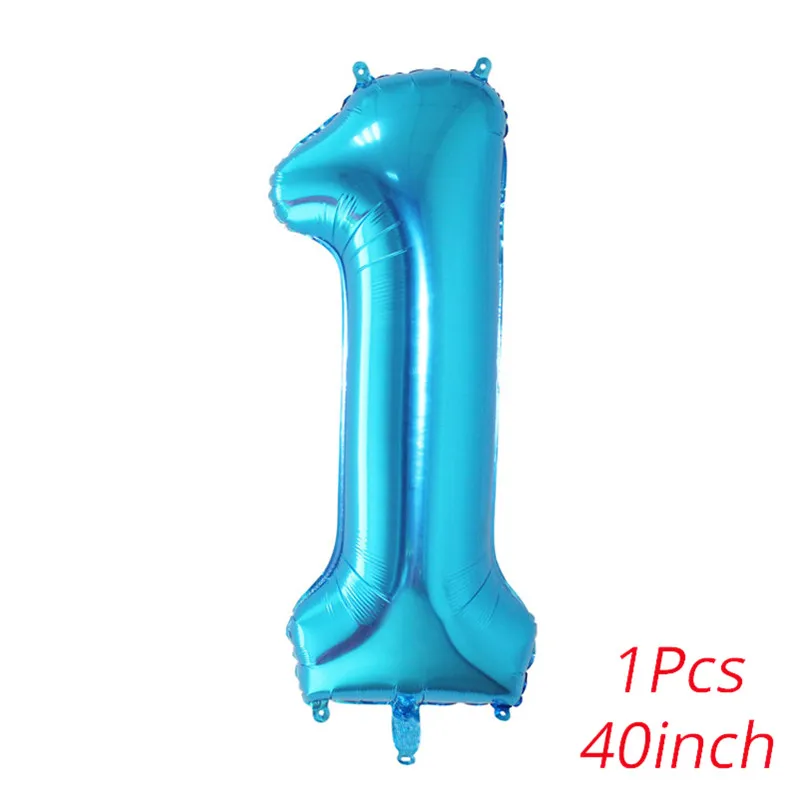 40inch blue 1 WEIGAO первый день рождения Девушка Вечерние фото плакат фотоальбом гирлянды 1 день рождения один год ребенок душ ежемесячные фото гирлянды - Цвет: 40inch blue 1
