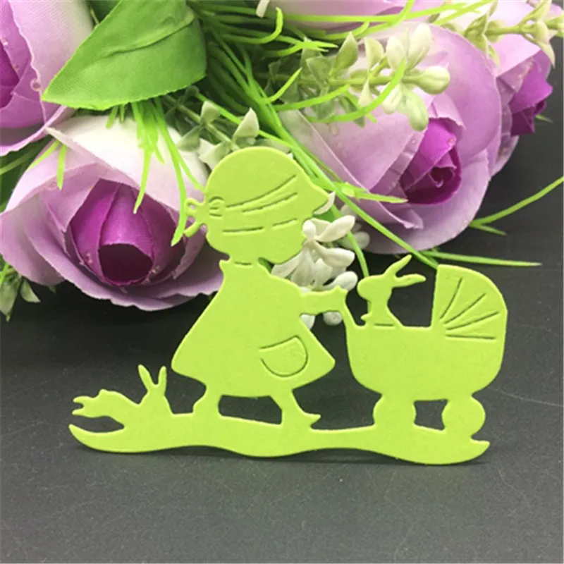 Металлические Вырубные штампы для девочек Кролик кролик альбом скрапбукинга