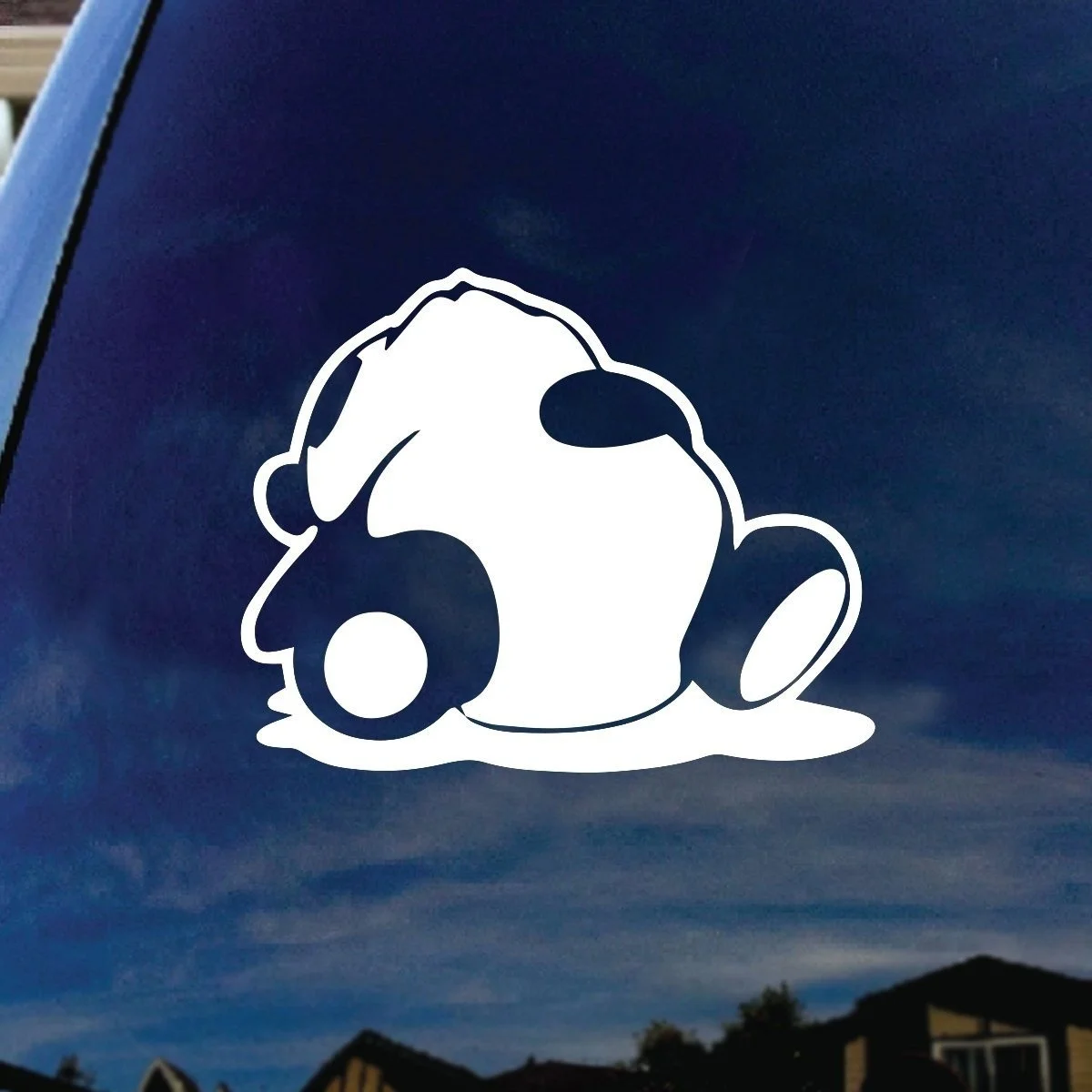 

Sleeping Panda Window Vinyl Decal Sticker 4 inches Wide