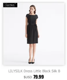 LilySilk платье рубашка шелковое тело лестно дамы