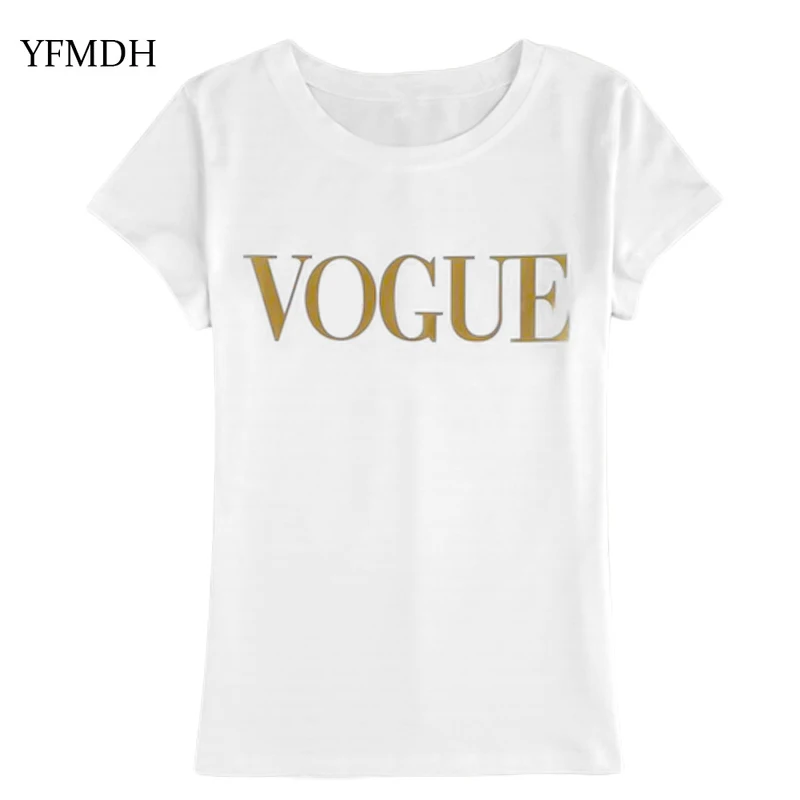 Женская свободная футболка золотого цвета с буквенным принтом Повседневная