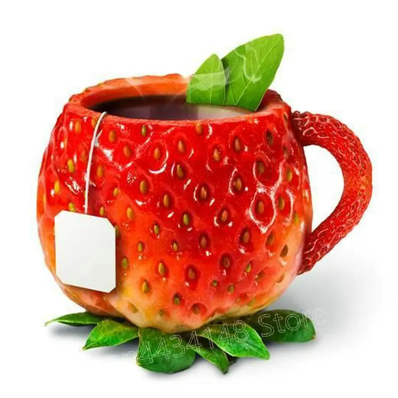 SQA18 Full square / round 5d diy diamond painting strawberry cup diamond embroidery decorative diamond mosaic rhinestone art - Цвет: SQA18