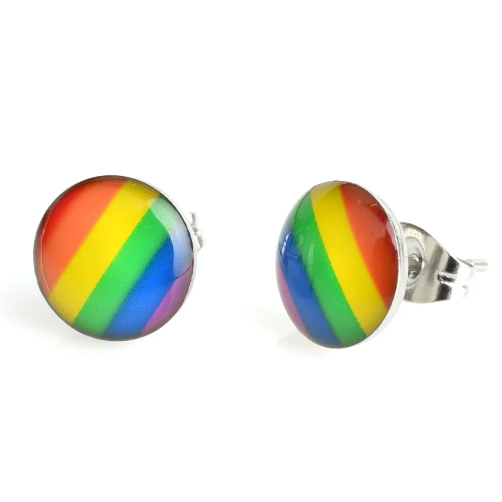 Женские и мужские серьги гвоздики из нержавеющей стали 10 мм|stud earrings|boucle