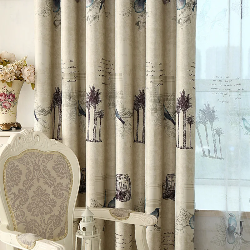 Готовые деревенские стильные шторы для кухни гостиной спальни декоративные