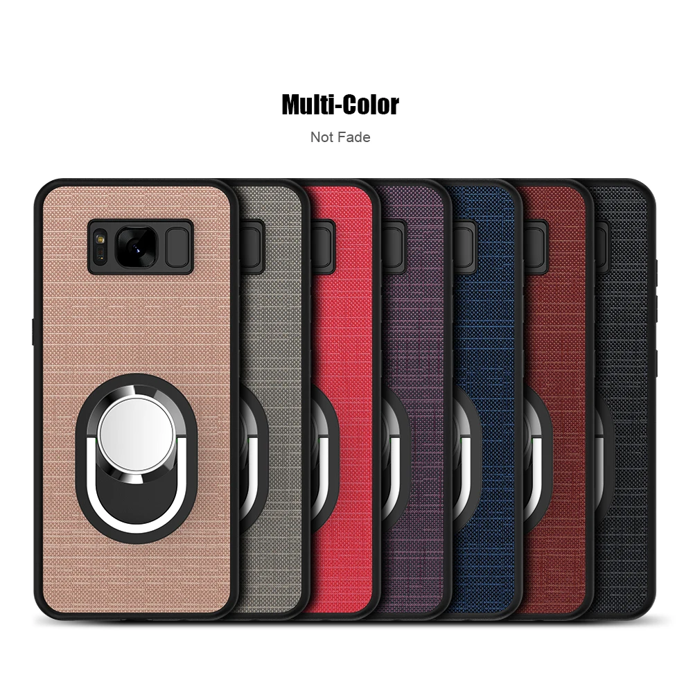 Чехол KISSCASE для Samsung S7 Edge S8 Plus тканевый чехол с узором Galaxy автомобильная магнитная