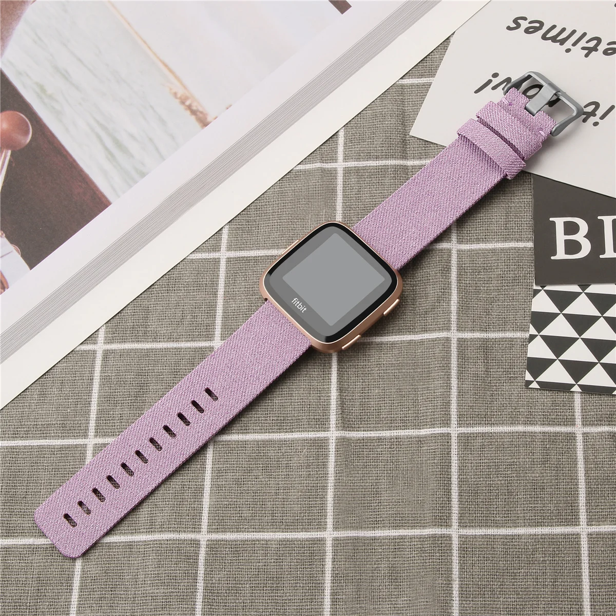Fitbit Versa, ремешок для Fitbit Versa, 2 ремешка, браслет, холст, дышащий, сменный Браслет для Fitbit Versa Lite 64001