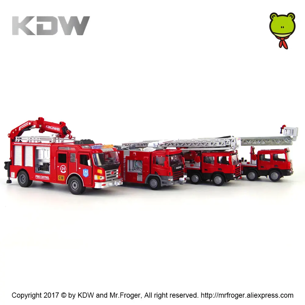 KDW 1:50 оригинальный литой лестницы пожарных машин модель автомобиля масштаба воды