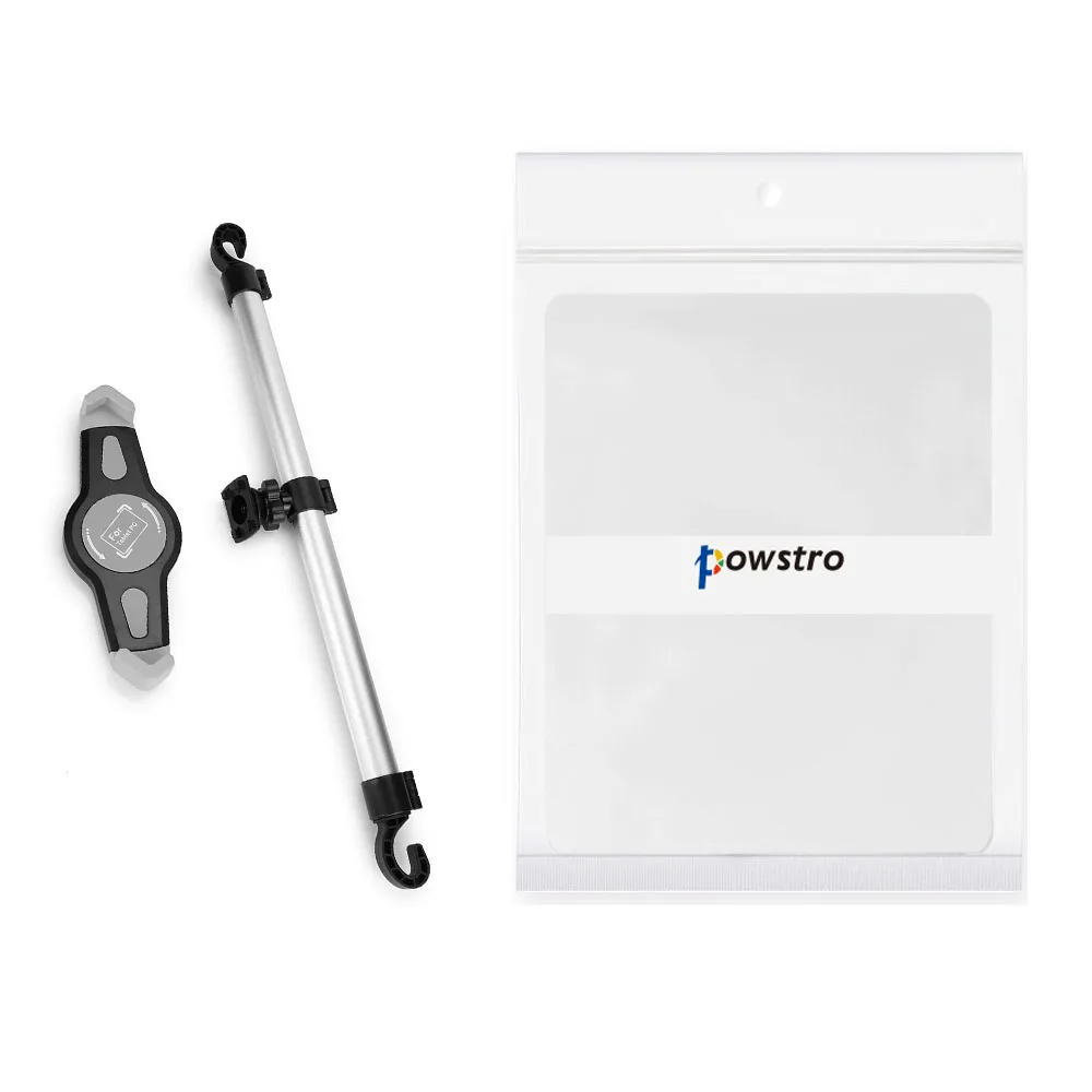 Автомобильный держатель для планшета Powstro, регулируемый, вращение на 360 градусов, 7-10,5 дюймов, для планшетов, алюминиевый, универсальный, для автомобильного сиденья, кронштейн, подставка