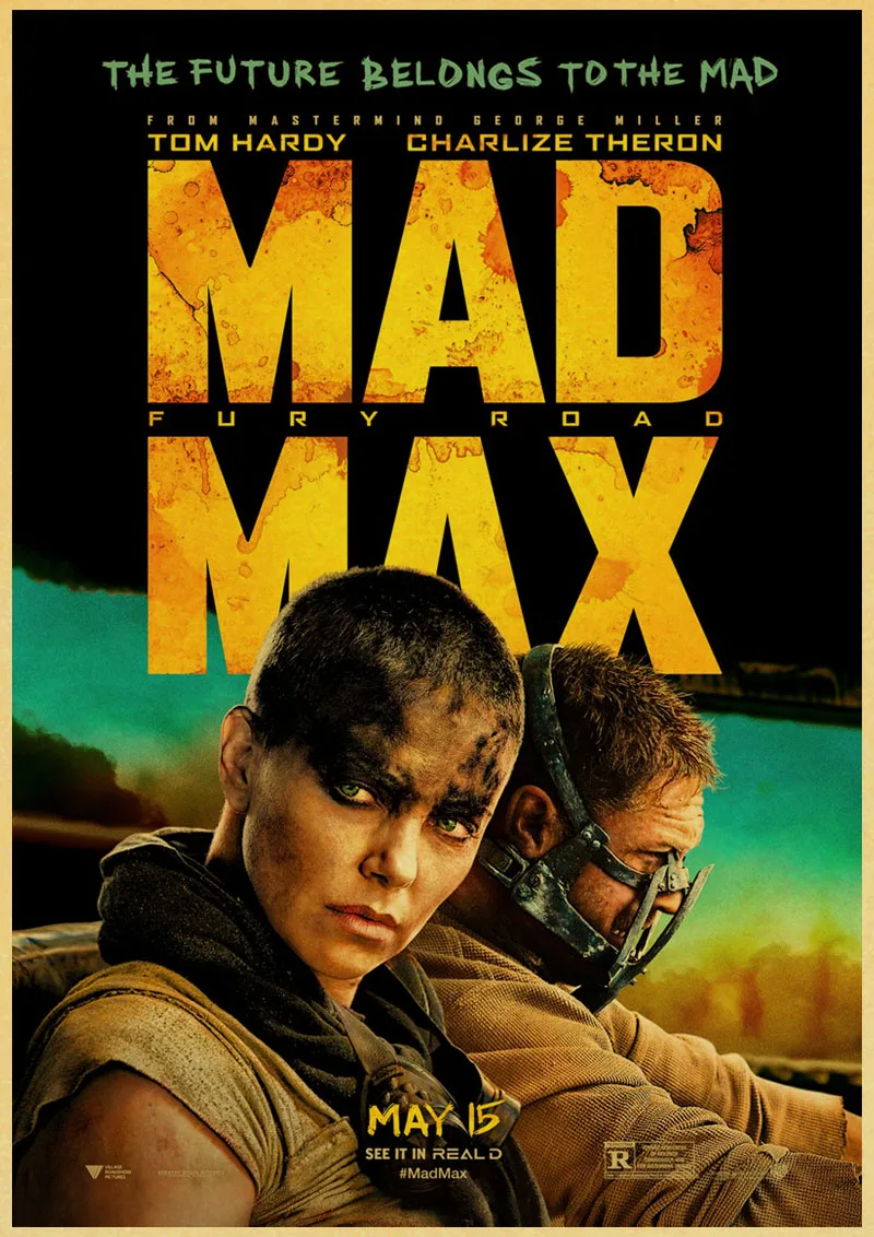 Mad Max фильм винтажные Плакаты для домашнего декора крафт-бумага высокого качества плакат стикер стены - Цвет: A021