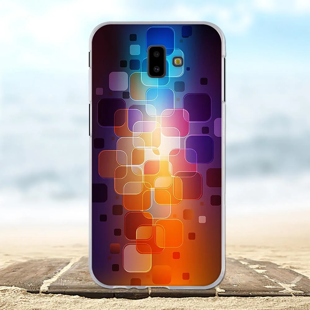6 Для samsung Galaxy J6 премьер Cover Soft ТПУ для samsung Galaxy J6 плюс J610FN J610G чехол Цветы Узор для samsung J6 плюс сумка - Цвет: 6