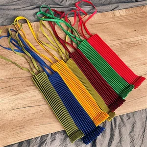 Хит продаж 2019, повседневная однотонная Складная портативная Женская Холщовая Сумка на плечо с двойными ручками