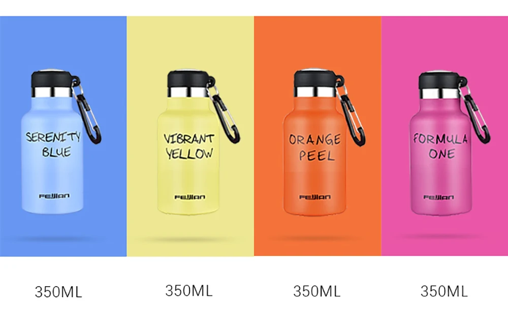 FEIJIAN спортивные бутылки для воды термос вакуумный 350/500 мл портативный герметичный напиток бутылка BPA бесплатно