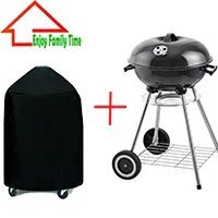 Grill and BBQ bag Портативный уголь барбекю гриль Сад Кемпинг барбекю уголь гриль для пикника Легко собранный и очищенный барбекю уголь гриль - Цвет: Grill and BBQ bag