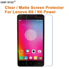 Защитная пленка для Lenovo Vibe K6 K 6 K6 Power, прозрачная, глянцевая и Антибликовая матовая защитная пленка для экрана (не закаленное стекло), 5,0 дюйма