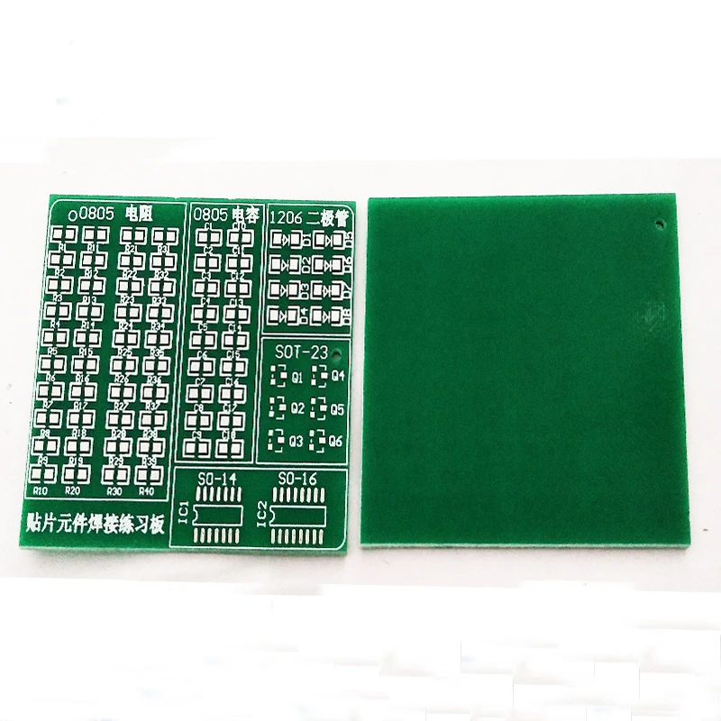 10 шт. pcb производство печатная плата smt универсальная 0805 1206 SOT23 IC тренировочные