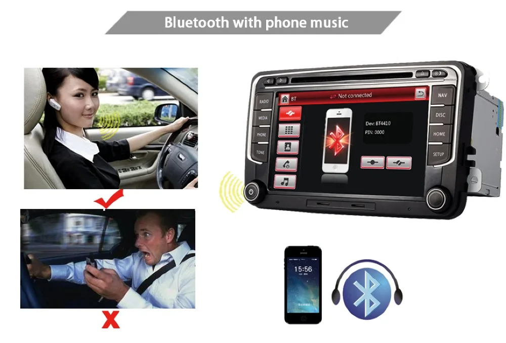 RNS 510 Автомагнитола для Volkswagen Golf Polo Passat b6/b7 Tiguan octavia с 3g gps Bluetooth Радио USB SD управление рулем