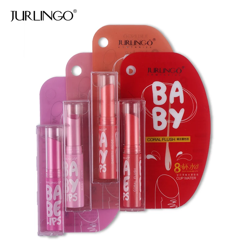 JURLINGO для женщин увлажняющий бальзам губ помада маленьких блеск с вкусами Набор