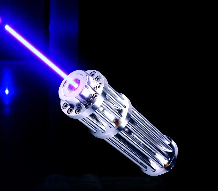 Супер мощный! Фокусируемый высокой мощности синий лазерная указка 50000 м 450nm